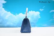 BALENCIAGA HOURGLASS SMALL TOP HANDLE BAG IN INDIGO 19*8*11CM - 6