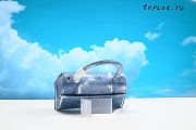 BALENCIAGA HOURGLASS SMALL TOP HANDLE BAG IN INDIGO 19*8*11CM - 4