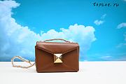 Valentino Garavani Women Large One Stud Leather Shoulder Bag  W 19 x H 14 x D 11 cm - 1