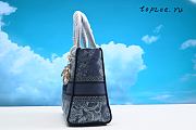 DIOR LADY D-LITE EMBROIDERED BAG   SIZE 24 x 20 x 11 CM - 5