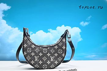 Louis Vuitton Loop Bag In Grey Monogram Denim  M21752 24* 22* 6 cm