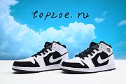 Jordan 1 Mid White Black 554724-113 - 3