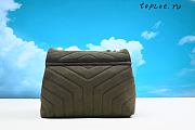 Saint Laurent loulou in quilted suede 20x16x10cm - 2