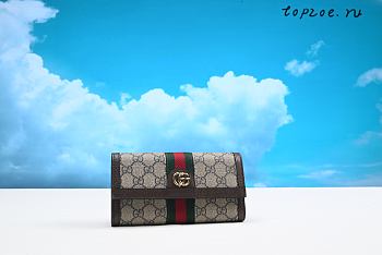 Gucci Ophidia GG continental wallet 10X19CM