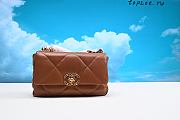 Black Quilted Lambskin Chanel 19 Flap Bag  26X16X8CM - 1