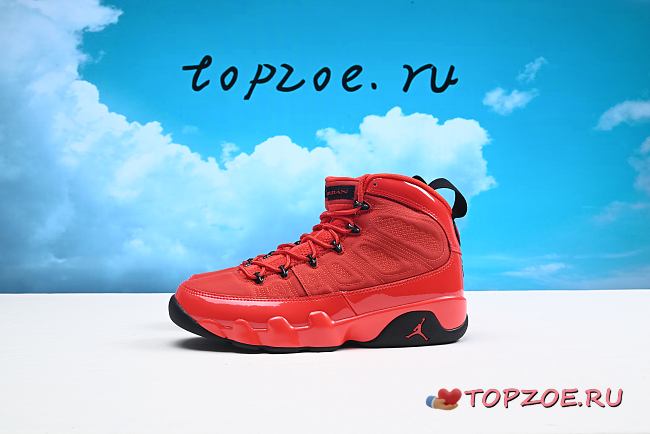 Jordan 9 chile red T-shirt & Outfit CT8019-060 - 1