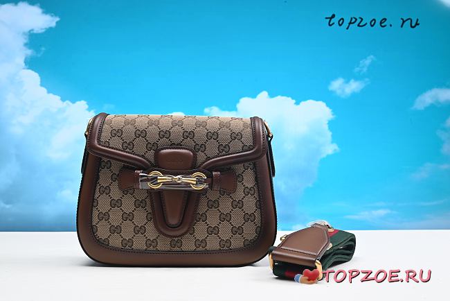 Gucci Lady Web Shoulder Bag GG Canvas Medium 26.5CM - 1