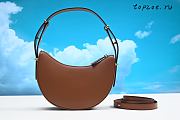 Prada Arqué Zip Calf Leather Shoulder Bag 22.5CM - 2