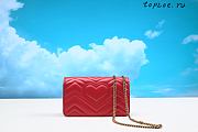 GUCCI GG MARMONT MINI BAG RED 488426  18x11cm - 5