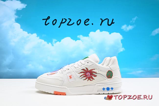 LV x Yayoi Kusama Trainer White - 1