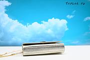 YSL KATE SMALL CLUTCH BAG SMOOTH LEATHER SILVER 326076 Size 24 x 14.5 x 5 cm - 4
