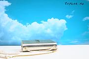 YSL KATE SMALL CLUTCH BAG SMOOTH LEATHER SILVER 326076 Size 24 x 14.5 x 5 cm - 3