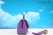 Chanel Purple Coco Top Handle Bag 24CM - 6