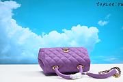 Chanel Purple Coco Top Handle Bag 24CM - 3