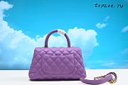 Chanel Purple Coco Top Handle Bag 24CM - 2