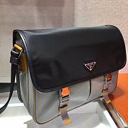 Prada Nylon  Saffiano Classic Double Buckle Shoulder Messenger Bag  26x20x10cm - 4