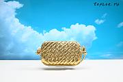 Bottega Veneta Knot Mini Loop Laminated  Leather Shoulder Bag  12x20x5.5cm - 1