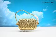 Bottega Veneta Knot Mini Loop Laminated  Leather Shoulder Bag  12x20x5.5cm - 2