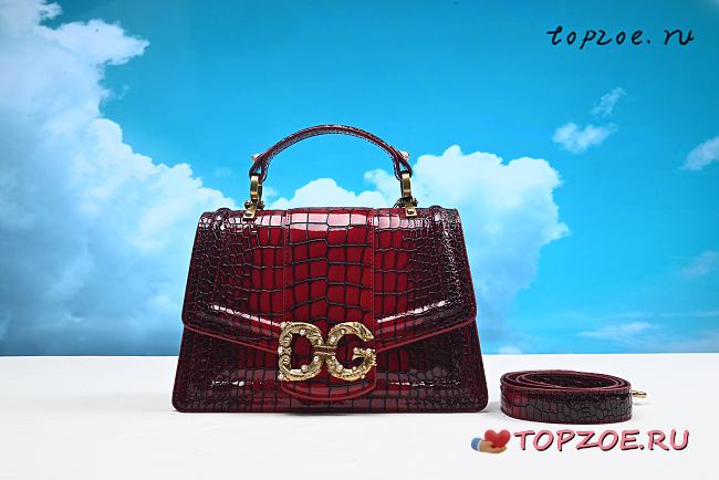 DG Amore Bag In Crocodile Leather 27 x 18 x 8 cm - 1
