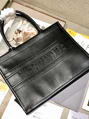 dior book tote Full leather strip embossing 36x28cm - 6