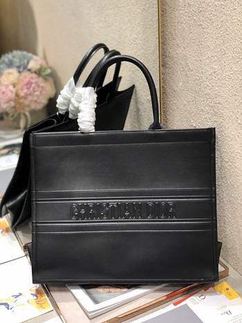 dior book tote Full leather strip embossing 41.5x32x5cm
