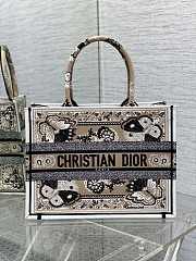 dior book tote flower butterfly01  36x18x28cm - 1