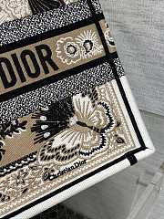 dior book tote flower butterfly01  36x18x28cm - 2