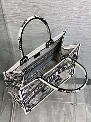 dior book tote flower butterfly  36x18x28cm - 4
