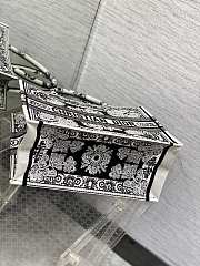 dior book tote flower butterfly  36x18x28cm - 3