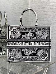dior book tote flower butterfly 41x35x18cm - 1