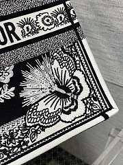 dior book tote flower butterfly 41x35x18cm - 4
