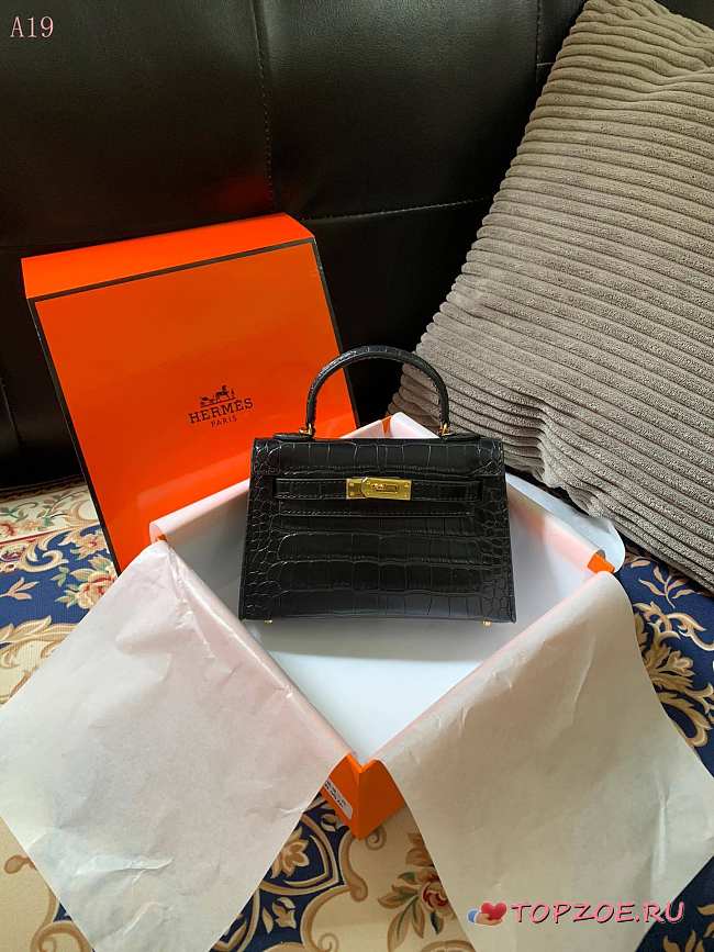 HERMES05 MINI KELLY2  19cm - 1