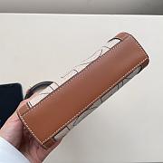 celine01 Mini Vertical Cabas In Triomphe Canvas 17.0x20.0x4.0cm - 6