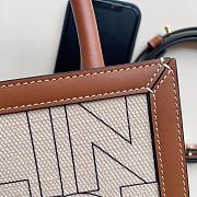 celine01 Mini Vertical Cabas In Triomphe Canvas 17.0x20.0x4.0cm - 2