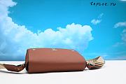 Burberry Note Crossbody Bag Leather with Vintage Check Canvas Medium 25CM x 17CM x 9CM - 6