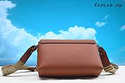 Burberry Note Crossbody Bag Leather with Vintage Check Canvas Medium 25CM x 17CM x 9CM - 3