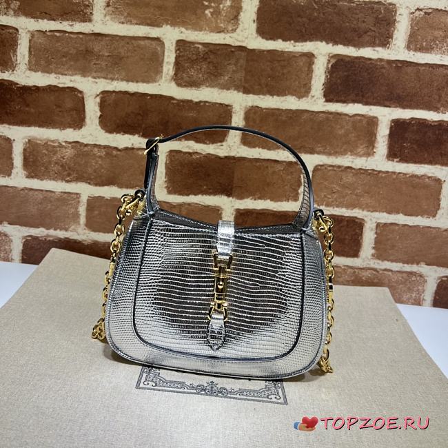 Gucci's 1961 Jackie01 19X13X3cm Lizard pattern01 - 1