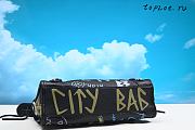 Balenciaga City Graffiti Classic Studs Bag Leather Small 30x20x10cm - 3