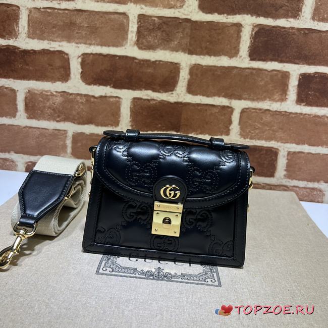 Gucci Matelassé  Top Handle Bag02 18X13X6.5cm - 1