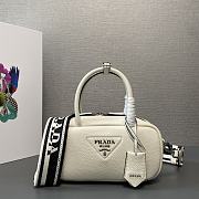 Prada Leather top-handle bag white - 24x12x8.5cm - 1