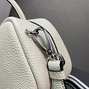 Prada Leather top-handle bag white - 24x12x8.5cm - 6