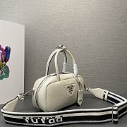 Prada Leather top-handle bag white - 24x12x8.5cm - 5