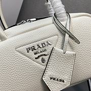 Prada Leather top-handle bag white - 24x12x8.5cm - 4