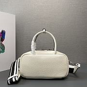 Prada Leather top-handle bag white - 24x12x8.5cm - 2
