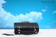 Dolce & Gabbana Black Leather  Top Handle Bag 27x8x17cm - 3