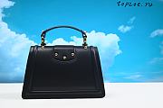 Dolce & Gabbana Black Leather  Top Handle Bag 27x8x17cm - 2