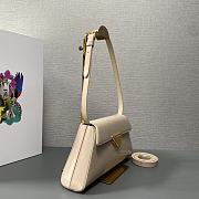 PRADA BRUSHED lesther handbag 28.5x14x7cm - 2