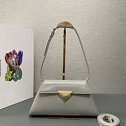 PRADA BRUSHED lesther handbag01 28.5x14x7cm - 1