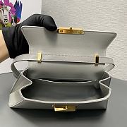 PRADA BRUSHED lesther handbag01 28.5x14x7cm - 5