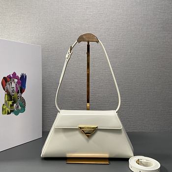 PRADA BRUSHED lesther handbag02 28.5x14x7cm